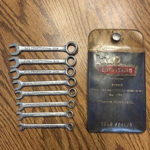 Vintage Sears Craftsman 4344 8pc Combination Ignition Wrench Set Made in USA